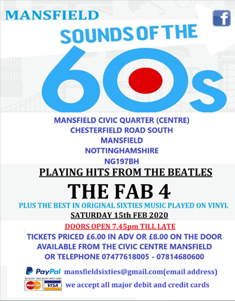 Sound of the 60s party in feb 2020
